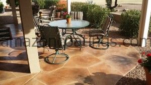 Back Patio Flagstone Coating - AFTER Re-Color & ReSeal