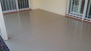 Patio with Vinyl Chip Coating