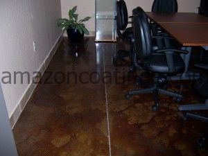 Conference Room Acid Stain Flooring