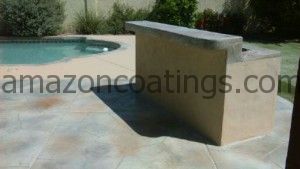Patio and Pool Deck Flagstone and Lace Coating